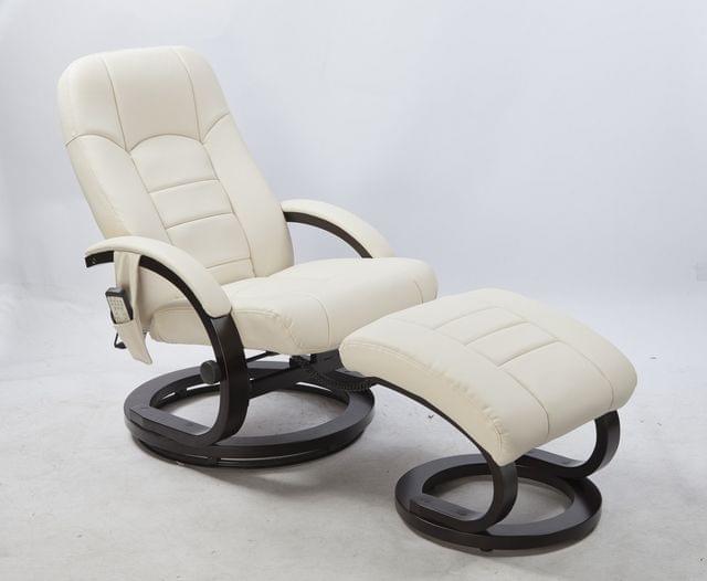 PU Leather Massage Chair Recliner Ottoman Lounge Remote