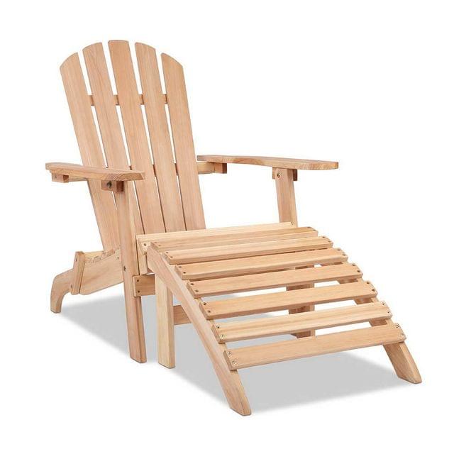 Adirondack Chair and Ottoman Set