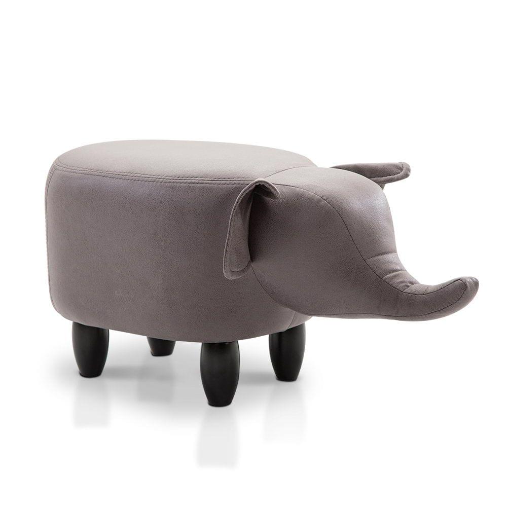 Kids Animal Stool Grey