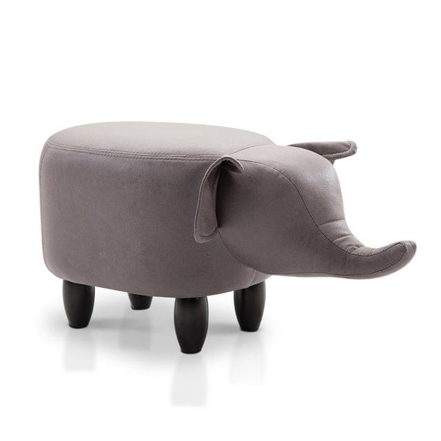 Kids Animal Stool Grey