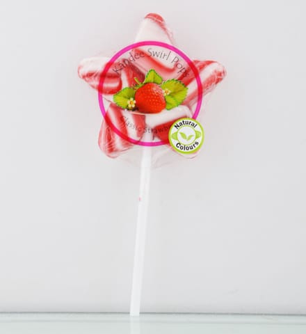 Classic Strawberry Candy - Pack of 6 Pops  - Kandee Starz