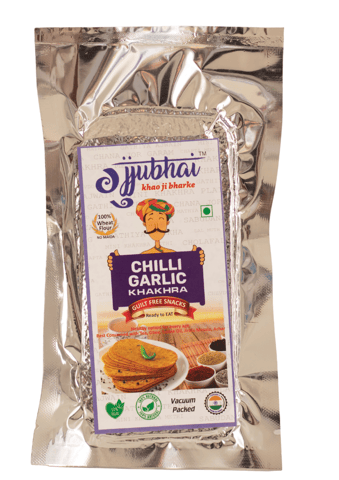 Chilli Garlic Khakhra - 490gm (Pack Of 14, 35gm Each)