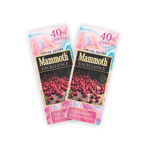 Cranberry Milk Chocolate With 40% Cocoa