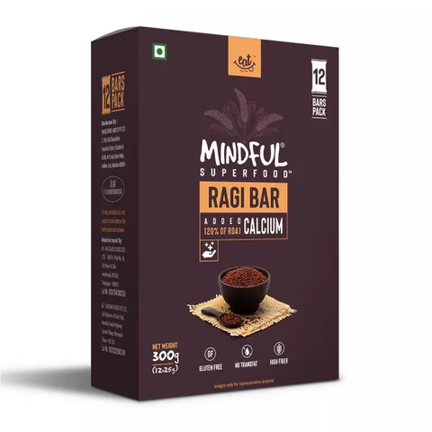 Ragi Millet Snack Bars With Strawberry Flavor