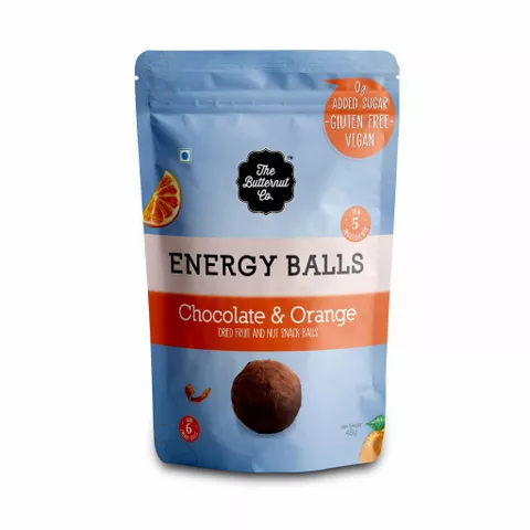 Dried Fruit Energy Balls - Chocolate & Orange (Box of 6 x 48g)
