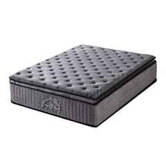 (SINGLE) Casa Decor Bamboo Charcoal Mattress Pocket Spring Pillowtop 5 Zone 32cm Depth - Charcoal
