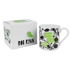 Rob Ryan Designer Mug Contemporary Art Inspirational Listen to the World