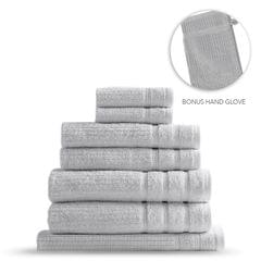 Royal Comfort Eden Egyptian Cotton 600GSM 8 Piece Luxury Bath Towels Set - Holly Royal Comfort Eden Egyptian Cotton 600GSM 8 Piece Luxury Bath Towels Set - Holly