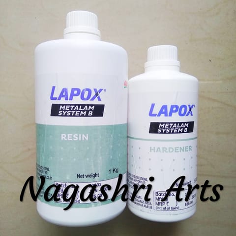 Lapox Metalam Clear Systme B Resin 1000gms & Lapox Metalam Clear System B Hardner 500 Gms