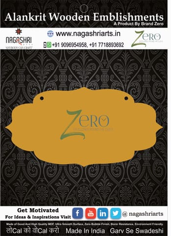 Brand Zero MDF Designer Name Plate BZDNP009