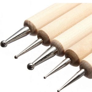 Dot Painting Tool - 5 pcs - Wood base Dot Painting Tool - 5 pcs - Wood base