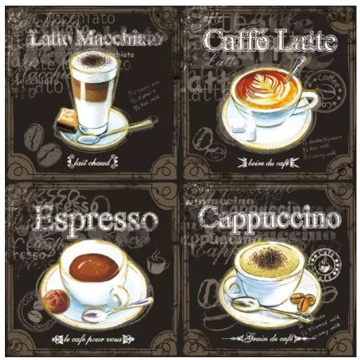 Decoupage Napkin / Tissue papers - Coffee Lovers
