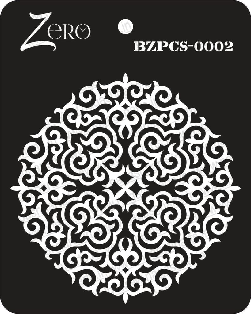 Brand Zero Pratibimb Craft Stencil - Code: BZPCS-0002
