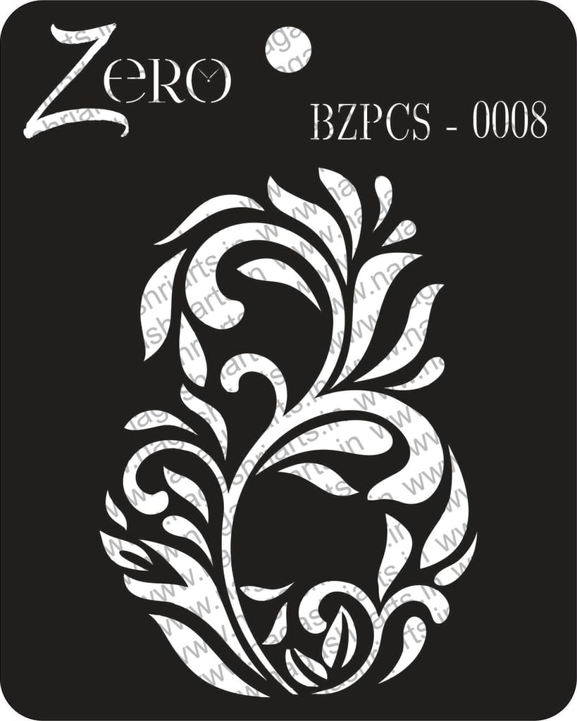 Brand Zero Pratibimb Craft Stencil - Code: BZPCS-0008 - Select Your Preferred Size