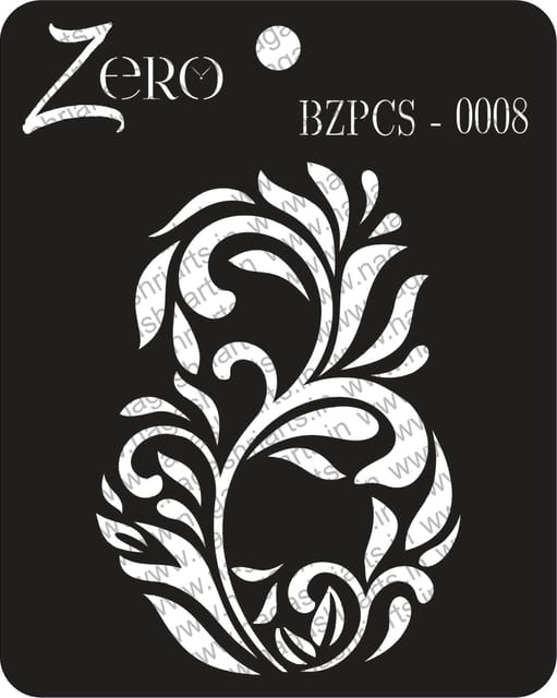 Brand Zero Pratibimb Craft Stencil - Code: BZPCS-0008 - Select Your Preferred Size