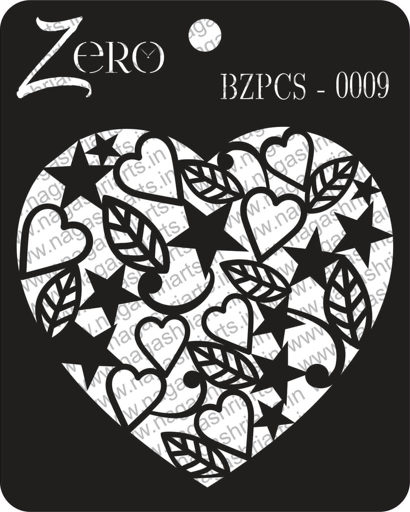 Brand Zero Pratibimb Craft Stencil - Code: BZPCS-0009 - Select Your Preferred Size