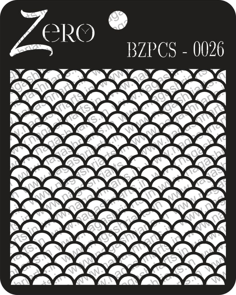 Brand Zero Pratibimb Craft Stencil - Code: BZPCS-0026 - Select Your Preferred Size