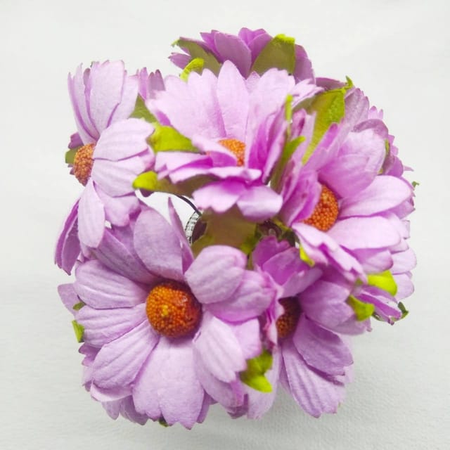 Brand Zero Mullburry flowers - Violet Colour -  Pack of 5 pcs
