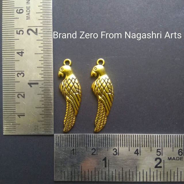 Brand Zero Charms Parrot - Pack of 2 pcs