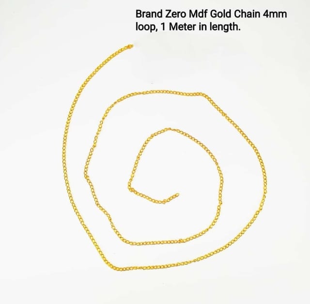 Brand Zero Gold Chain Design 2 - 1 meter