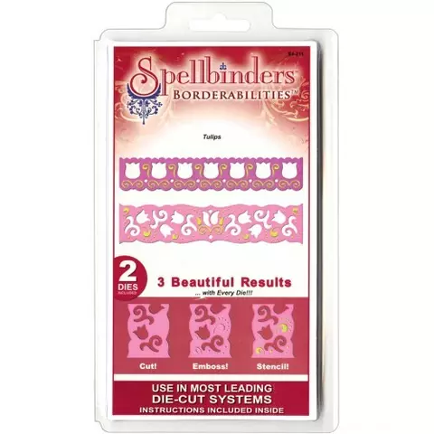SPELLBINDERS BORDERABILITIES TULIPS DIE SPELLBINDERS BORDERABILITIES TULIPS DIE