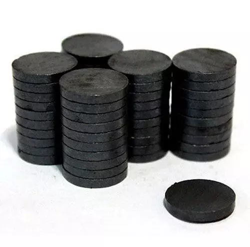 Ferrite Black Magnets 15 mm (20 pcs)
