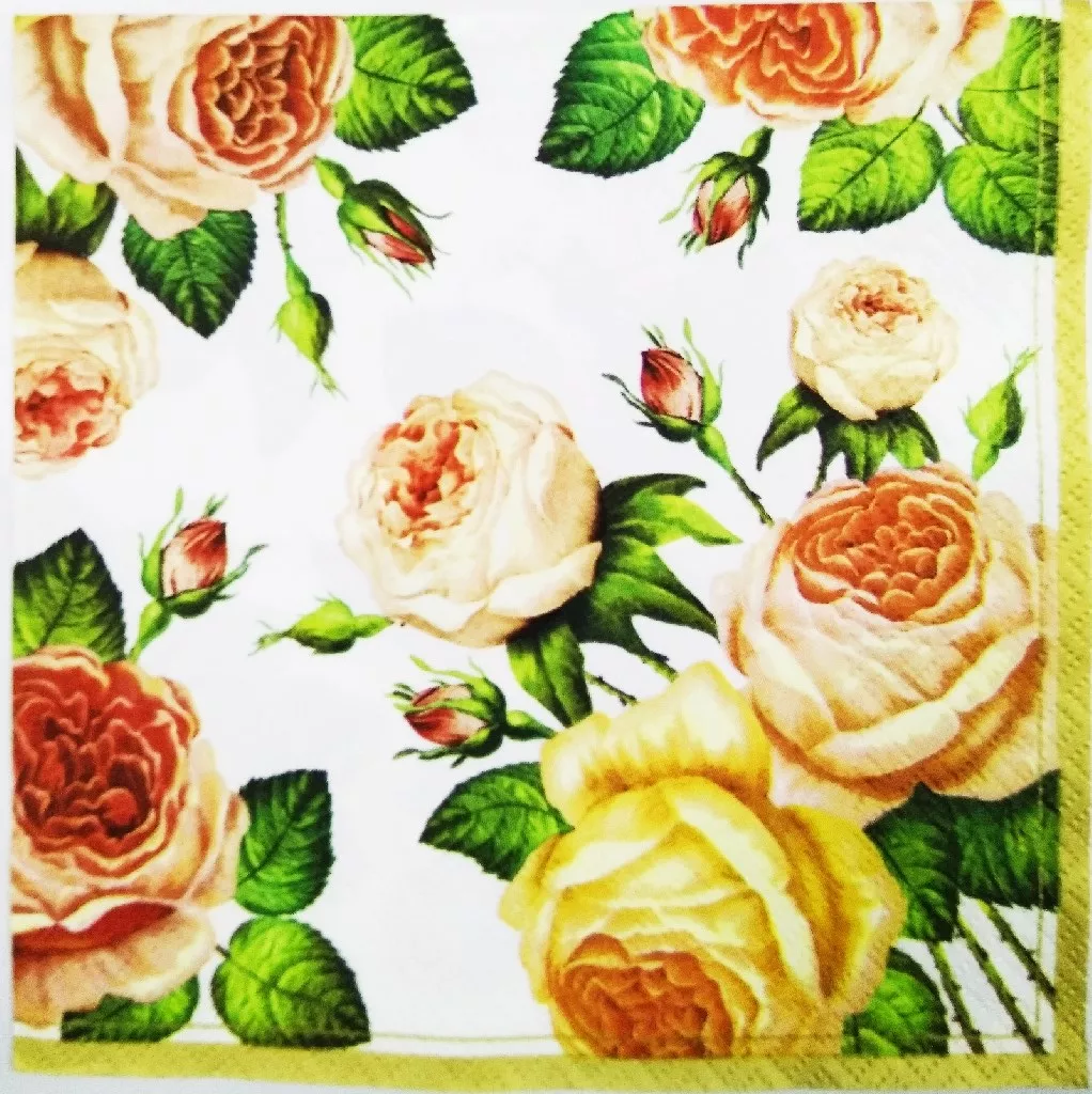 Decoupage Napkin / Tissue papers - 33cm by 33cm - GT1119
