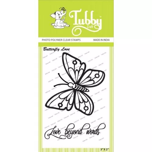 Tubby Clear Stamps - Butterfly love