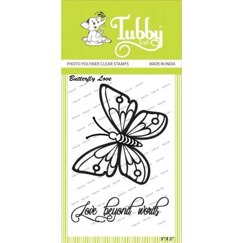 Tubby Clear Stamps - Butterfly love