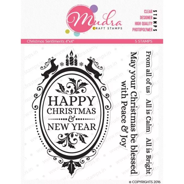 Mudra Craft Stamps - Christmas Sentiments