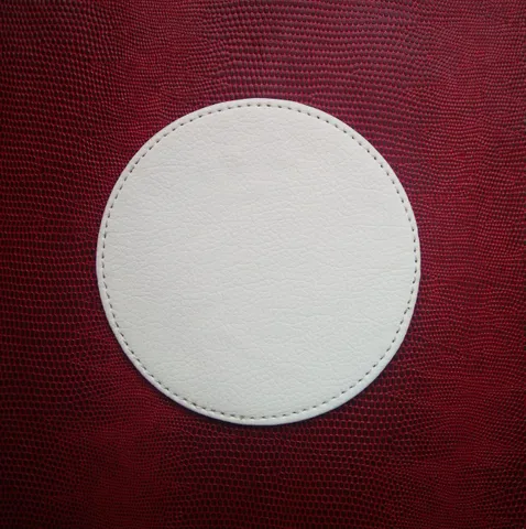 Circle Coaster - Faux Leather