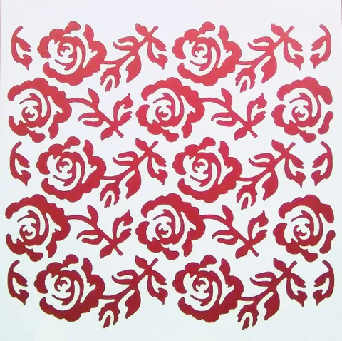 Floral Background Pattern - Stencils
