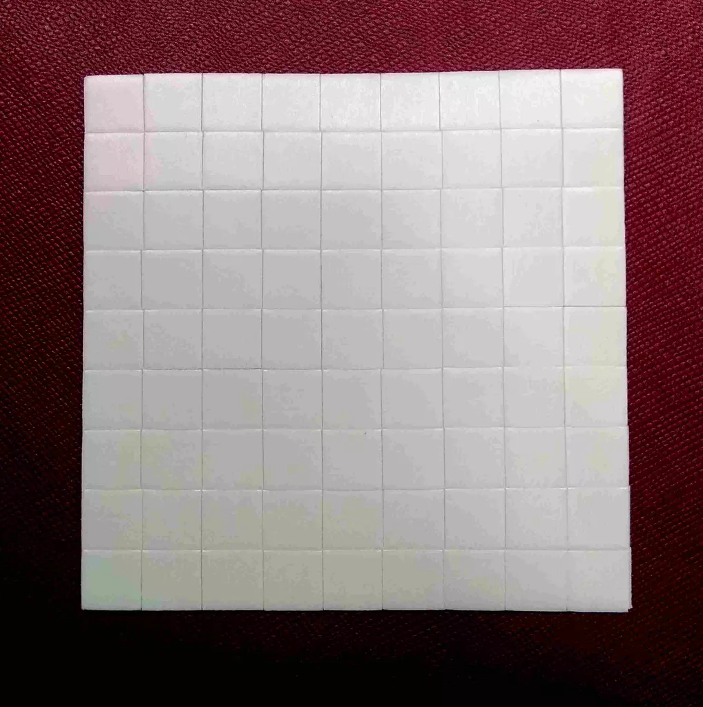 Double Sided Foam Adhesive Dots DIY- Square 1cm- 81 Dots
