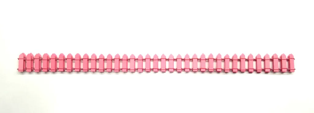 MDF and Wire Fence for Decoration - Small Size Pink