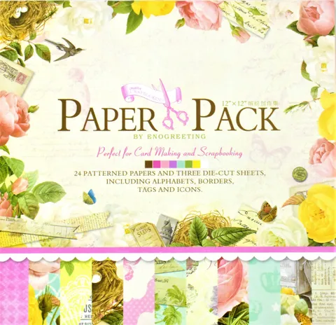Floral And Bird Nest Paper Pack 12 by 12 Floral And Bird Nest Paper Pack 12 by 12