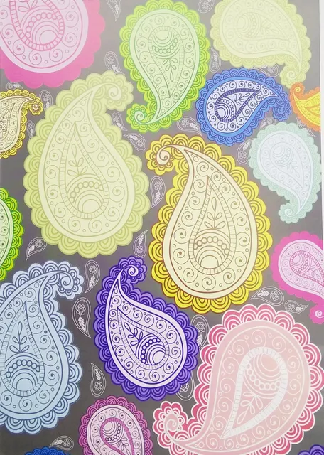A4 Pattern Paper For Paper Crafts - Paisley , Pack of 10