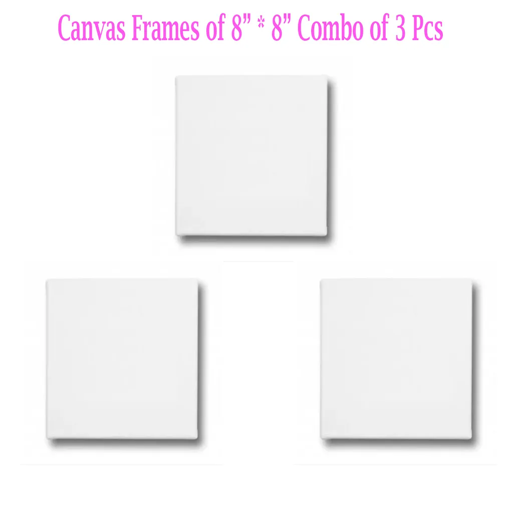Canvas Frame 8" *8" Combo of 3 Pieces