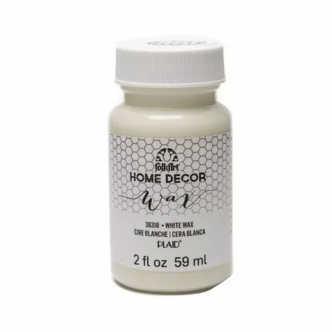 Folkart Home Decor Wax 2oz - White Wax Folkart Home Decor Wax 2oz - White Wax