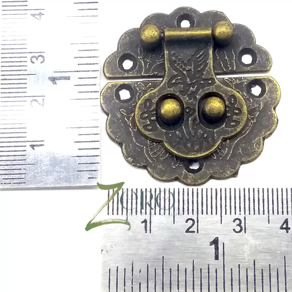 Brand Zero Vintage Metal Charms - Lock Design 2 - Pack of 1 Pcs - 40mm*40mm*6mm