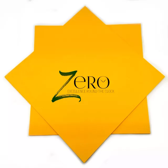Brand Zero 250 Gsm Card Stock - 12 By 12 Inches Pack of 10 - Canary Yellow Colour