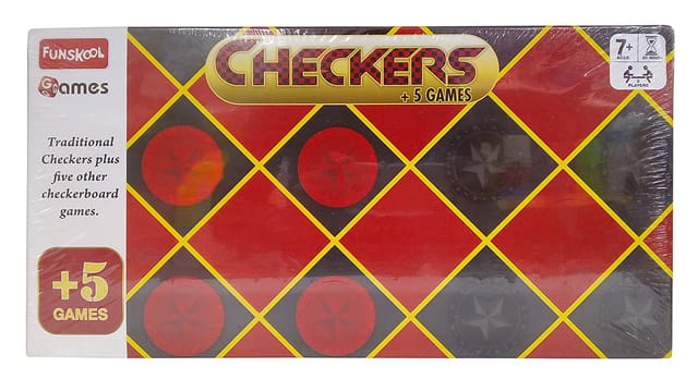Funskool Checkers +5 Board Game Carton