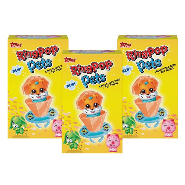 Topps Ring Pop Pets Figurine (Pack of 3)