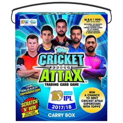 Topps Cricket Attax IPL CA 2017 50's Carry box, Multi Color