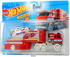 Hot Wheels Transporter Collectible Model-Stuntin Semi with Car