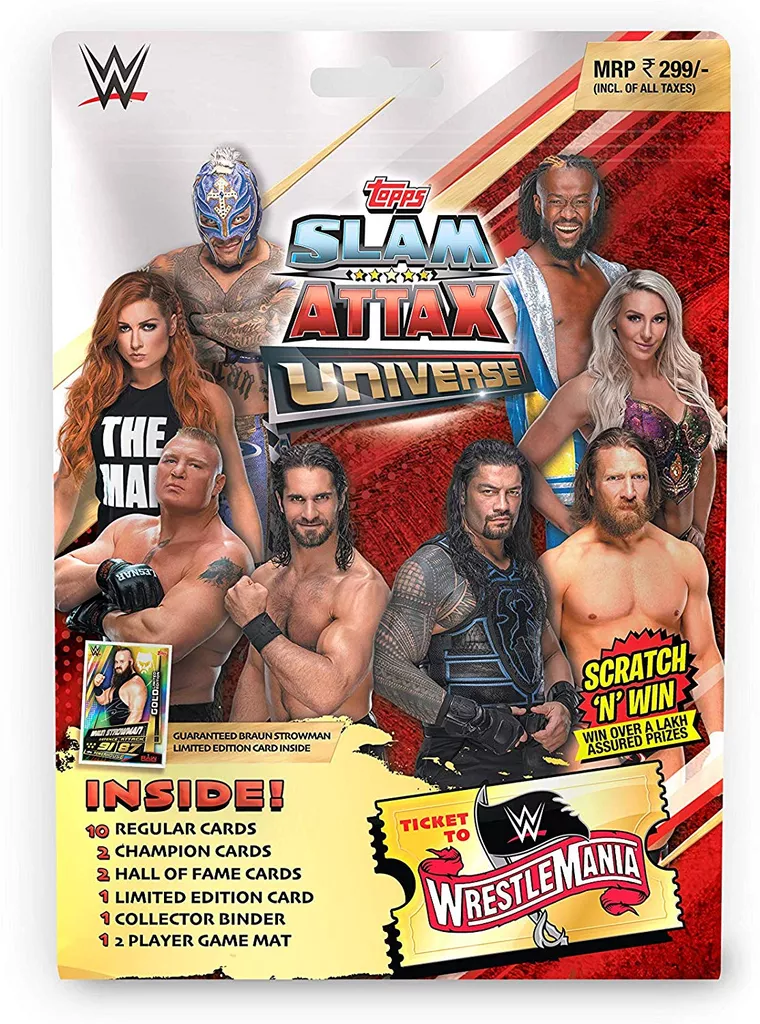 WWE Slam Attax Universe Smart Foil Bag 2019-20 Edition