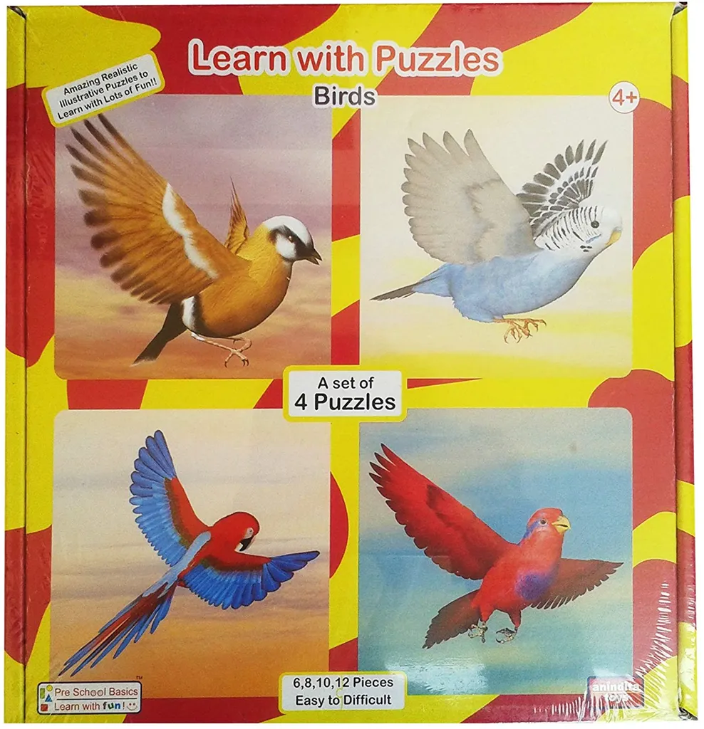 Learn With Puzzles- Birds