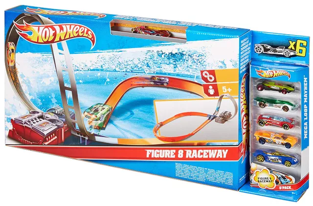 MOTORISIERT FIGURE 8 RACEWAY HOT WHEELS® Mattel X2586 NEU 