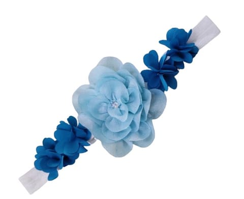 Blue Pearl Blossom Headband