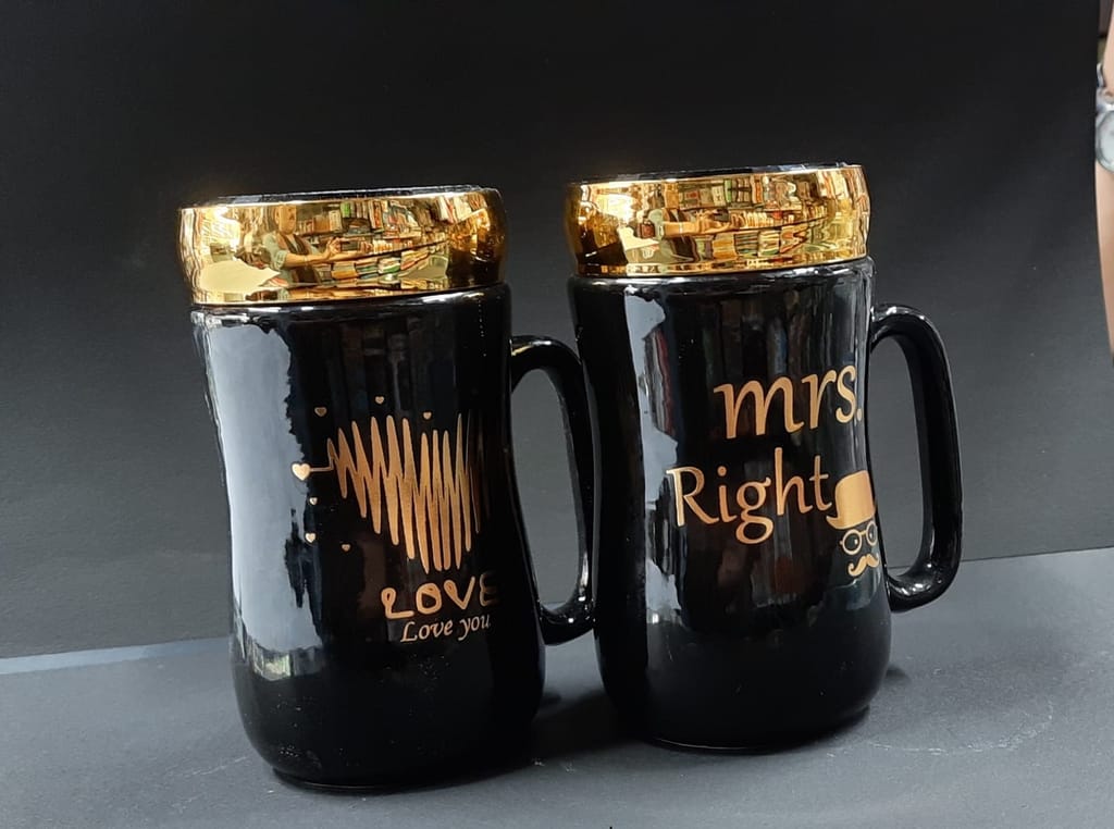 Mr. & Mrs. Couples Mugs  ( Per Set )