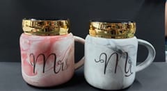 Mr. & Mrs. Ceramic Mugs( Per Set)
